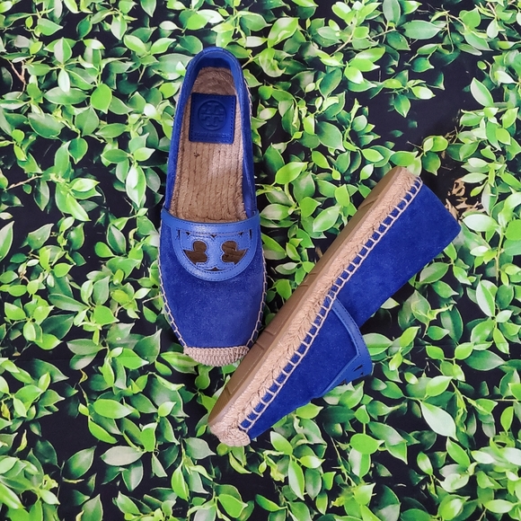 🎉HP💕TORY BURCH Sidney Espadrilles Jelly Blue - Picture 2 of 8